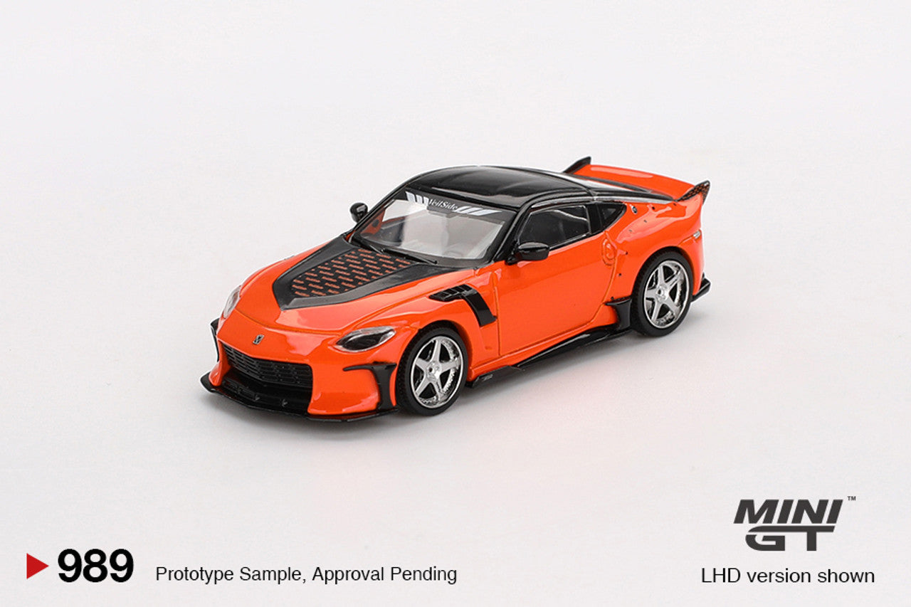 MINI GT VeilSide 日産 フェアレディZ オートサロン 限定 PRE-ORDER] Mini Gt - Nissan Z VeilSide FFZ400 Orange 2024 - Scale