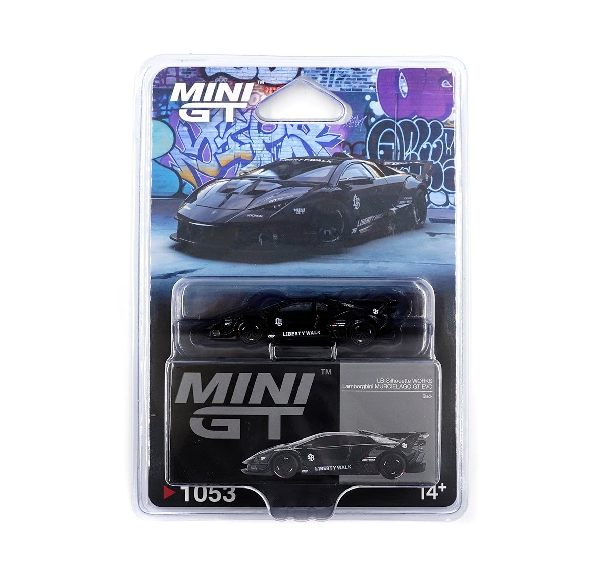 Mini GT - Lamborghini LB-Silhouette WORKS MURCIELAGO GT Evo Black
