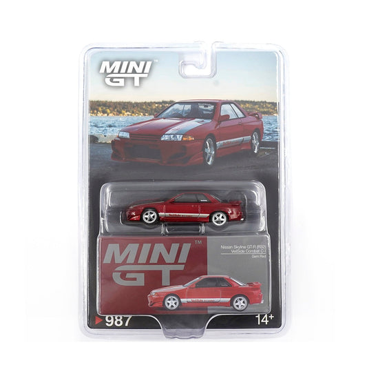Mini GT - Nissan Skyline GT-R (R32) VeilSide Combat CI Gem Red - Échelle 1/64 MGT00987-BL Emballage blister