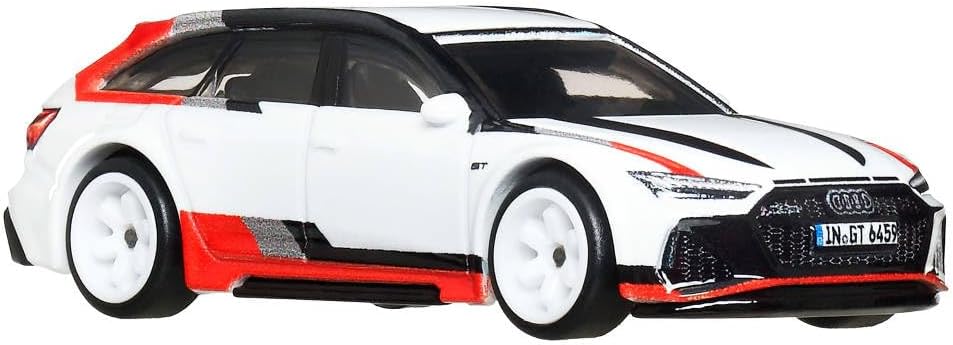Hot Wheels Premium - Audi RS 6 Avant White Fast Wagons Series - Series Car Culture - Scala 1/64