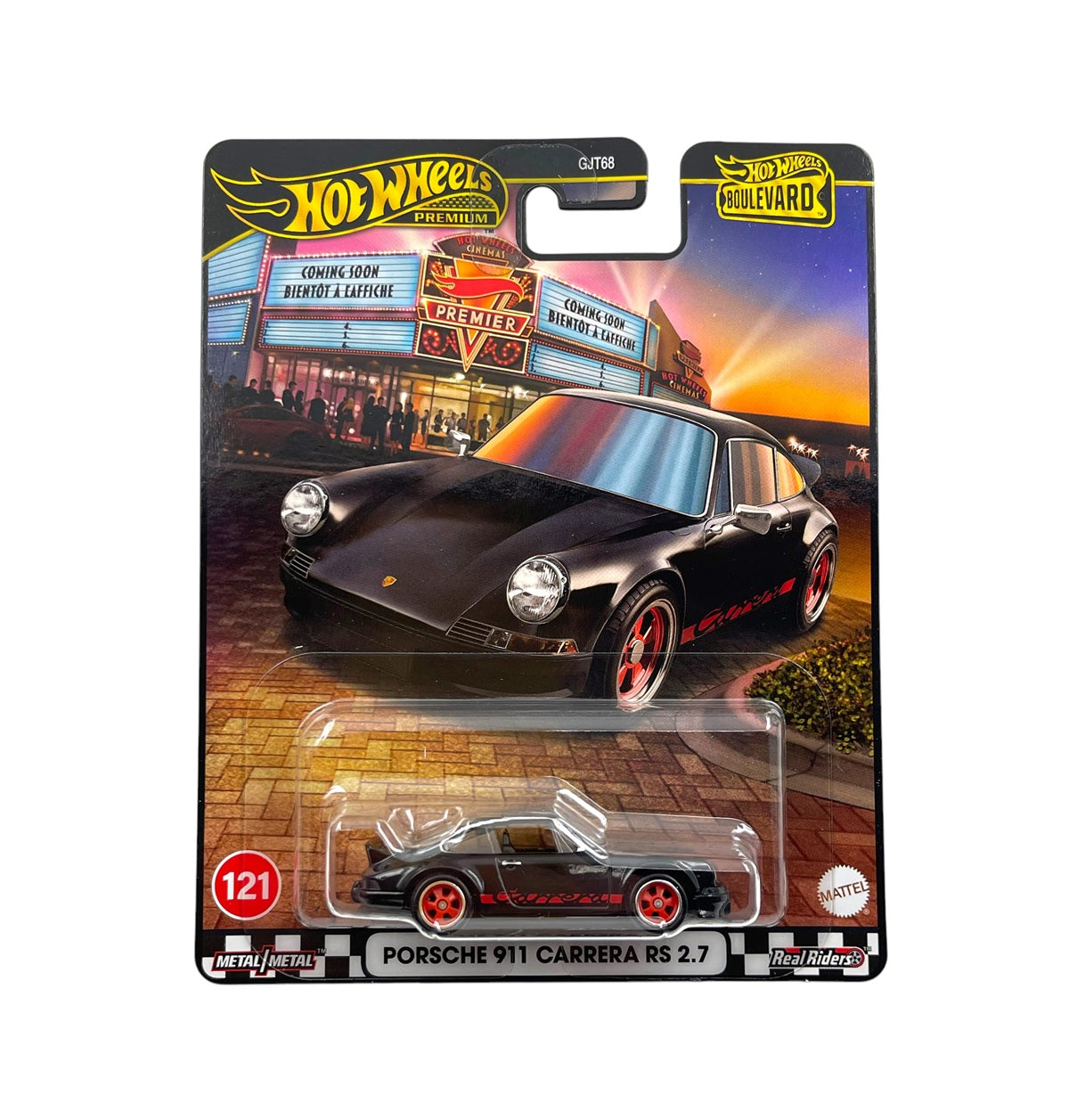 Hot Wheels Premium - Porsche 911 Carrera RS 2.7 Noire #121 Boulevard Series - Échelle 1/64