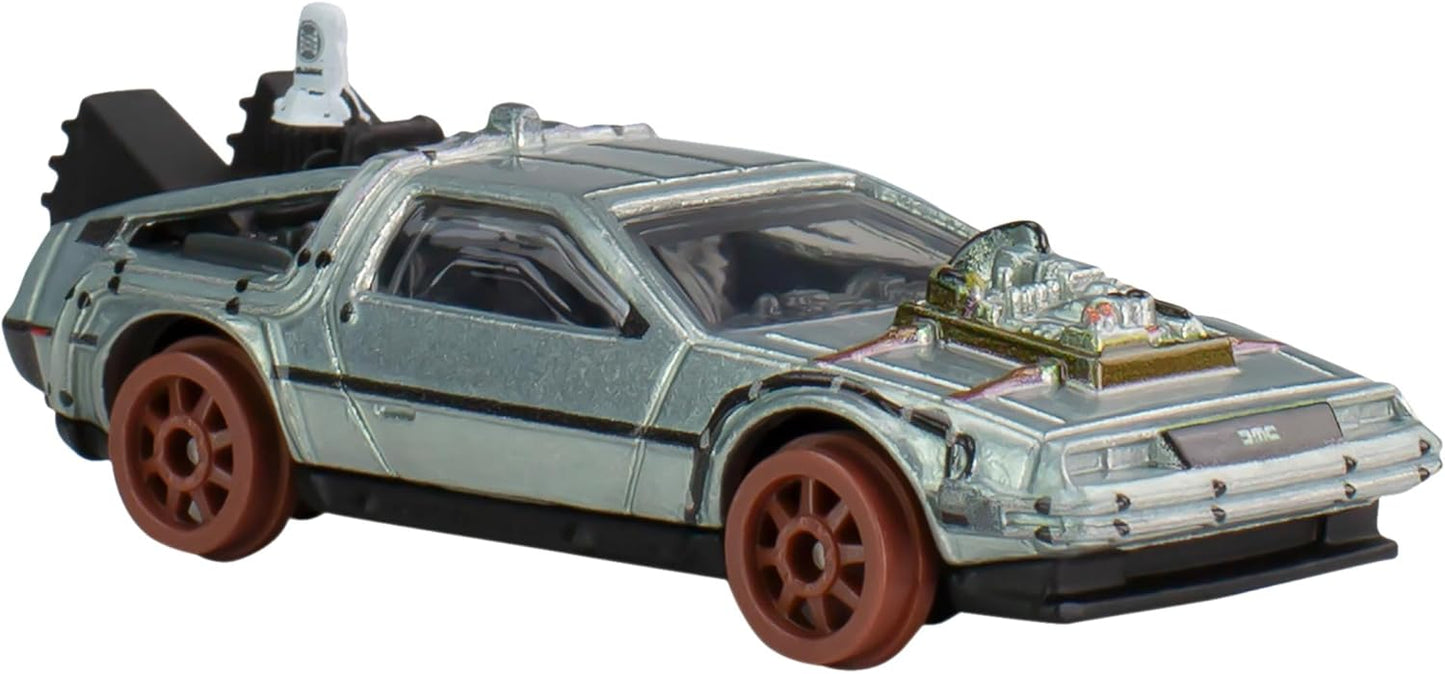 Hot Wheels Premium - DeLorean Back To The Future III Time Machine 50's Version - Scale 1/64