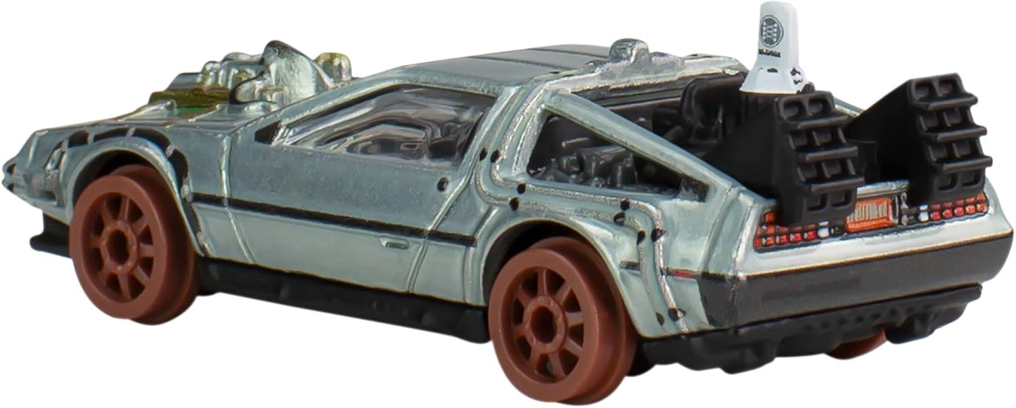 Hot Wheels Premium - DeLorean Back To The Future III Time Machine 50's Version - Scale 1/64