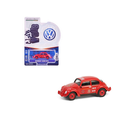 Greenlight Collectibles - Volkswagen Beetle Classic Corpo de Bombeiros - Club V-Dub - Scale 1/64