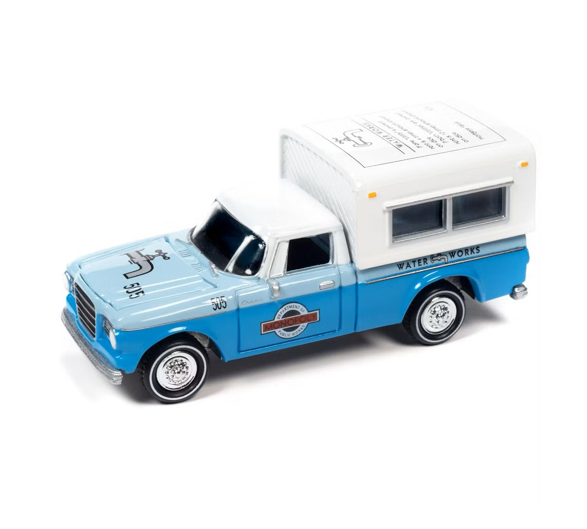 Johnny Lightning - Camping-car Studebaker 1960 Série « Water Works » Monopoly - Échelle 1/64