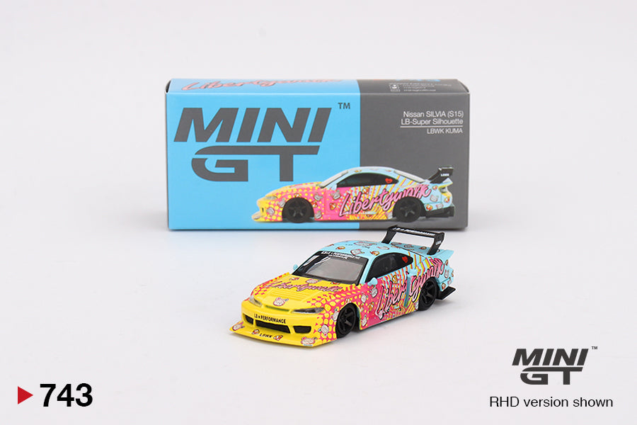 Mini GT - Nissan LB-Super Silhouette S15 SILVIA LBWK KUMA - MiJo Exclusives - Scale 1/64 MGT00743-MJ