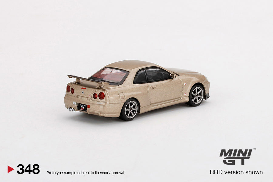 Mini GT - Nissan Skyline GT-R (R34) Souffle de silice M-Spec - Échelle 1/64 MGT00348-R