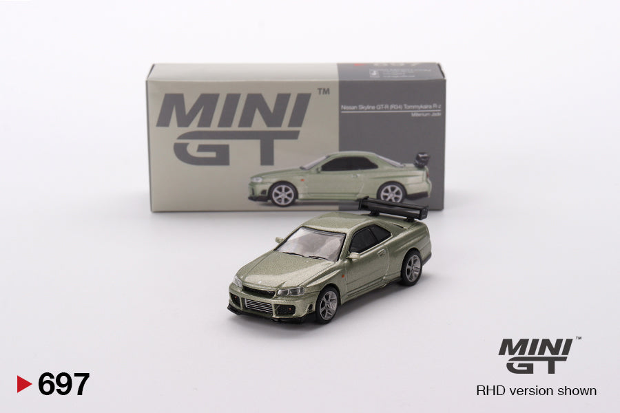 Mini GT - Nissan Skyline GT-R (R34) Tommykaira Rz Millenium Jade RDH - Échelle 1/64 MGT00697