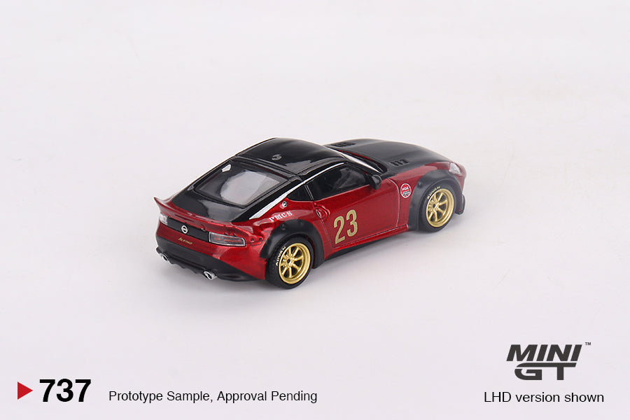 Mini GT - Nissan Z LB★NATION WORKS Gem Red CLDC Magazine Exclusif - Échelle 1/64 MGT00737