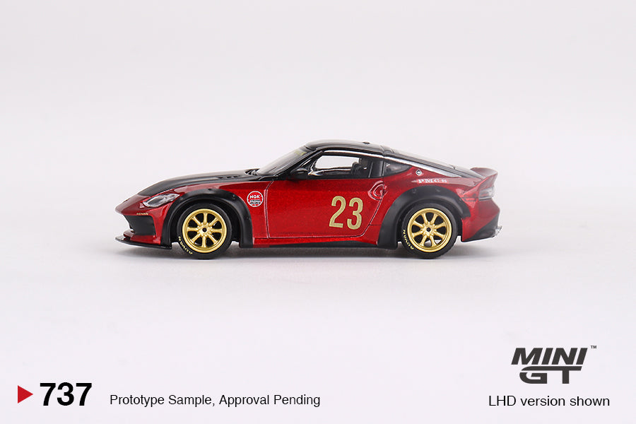Mini GT - Nissan Z LB★NATION WORKS Gem Red CLDC Magazine Exclusif - Échelle 1/64 MGT00737