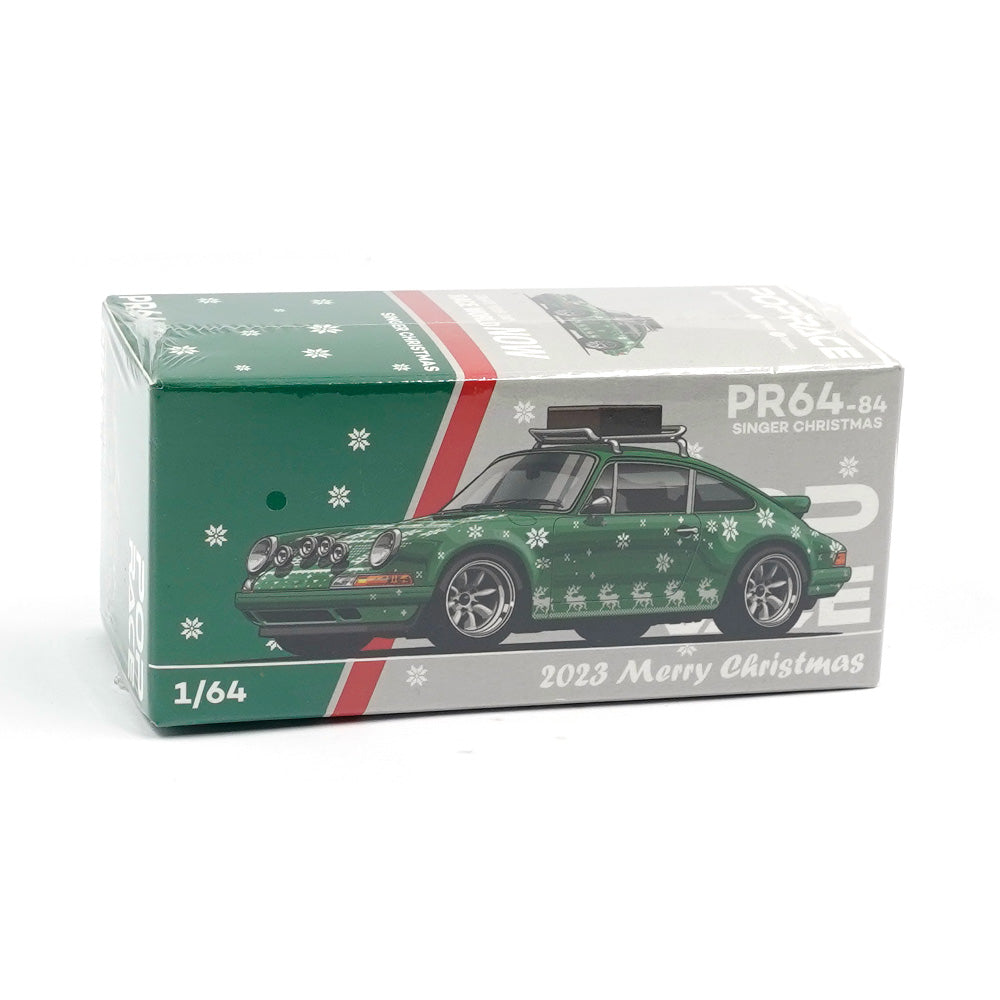 Pop Race - Porsche Singer Targa 2023 Christmas Edition Green - Scala 1/64 PR64-84
