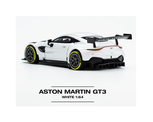 Pop Race - Aston Martin GT3 Blanche Échelle 1/64 PR64-0045