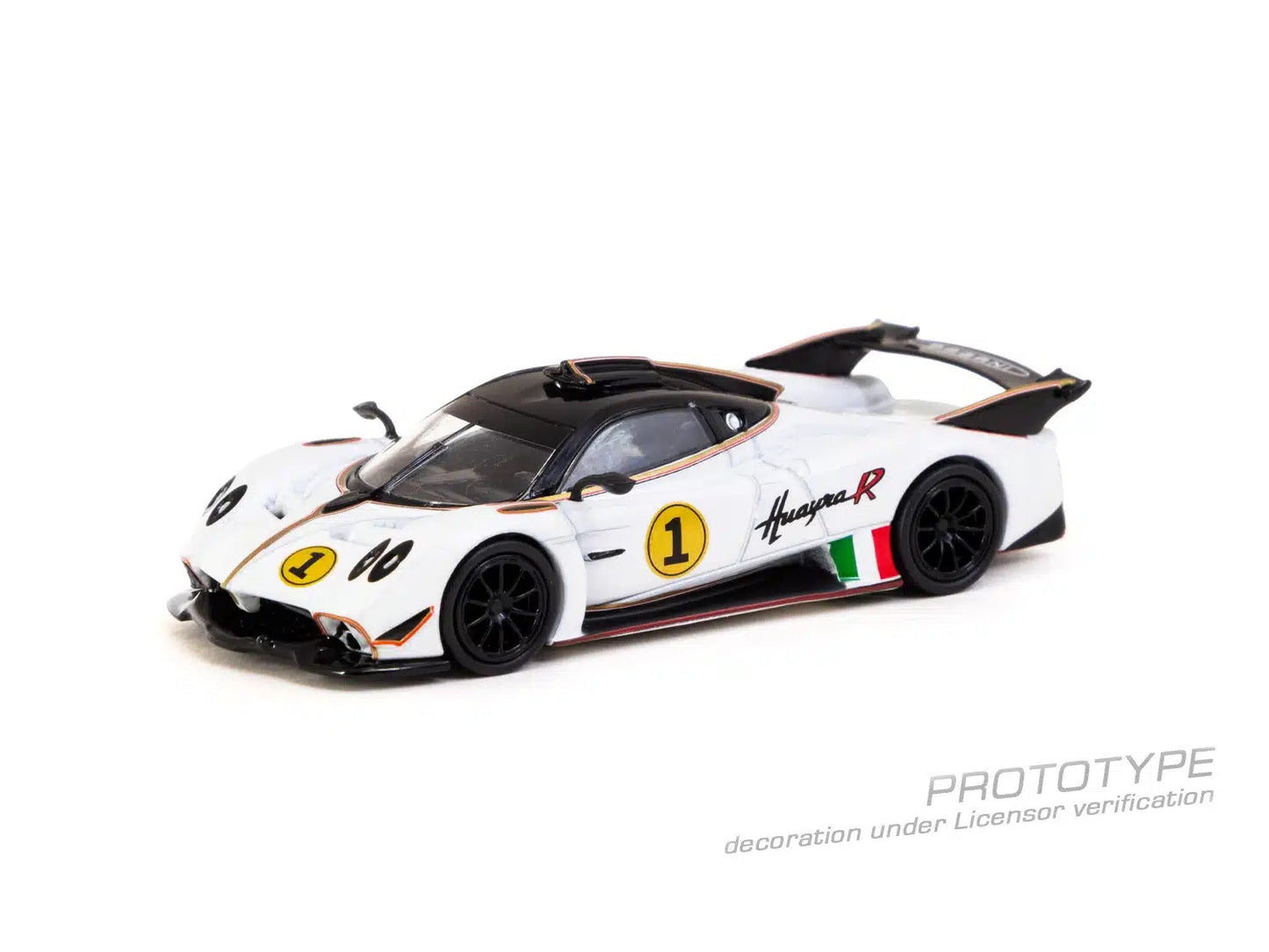 Travaux sur asphalte - Pagani Huayra R White Benny - Échelle 1/64 T64G-TL035-WH