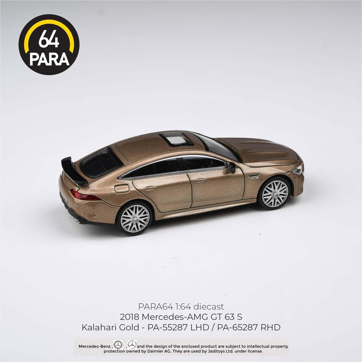 Para64 - S2018 Mercedes AMG GT63 S Gold LHD - Scale 1/64
