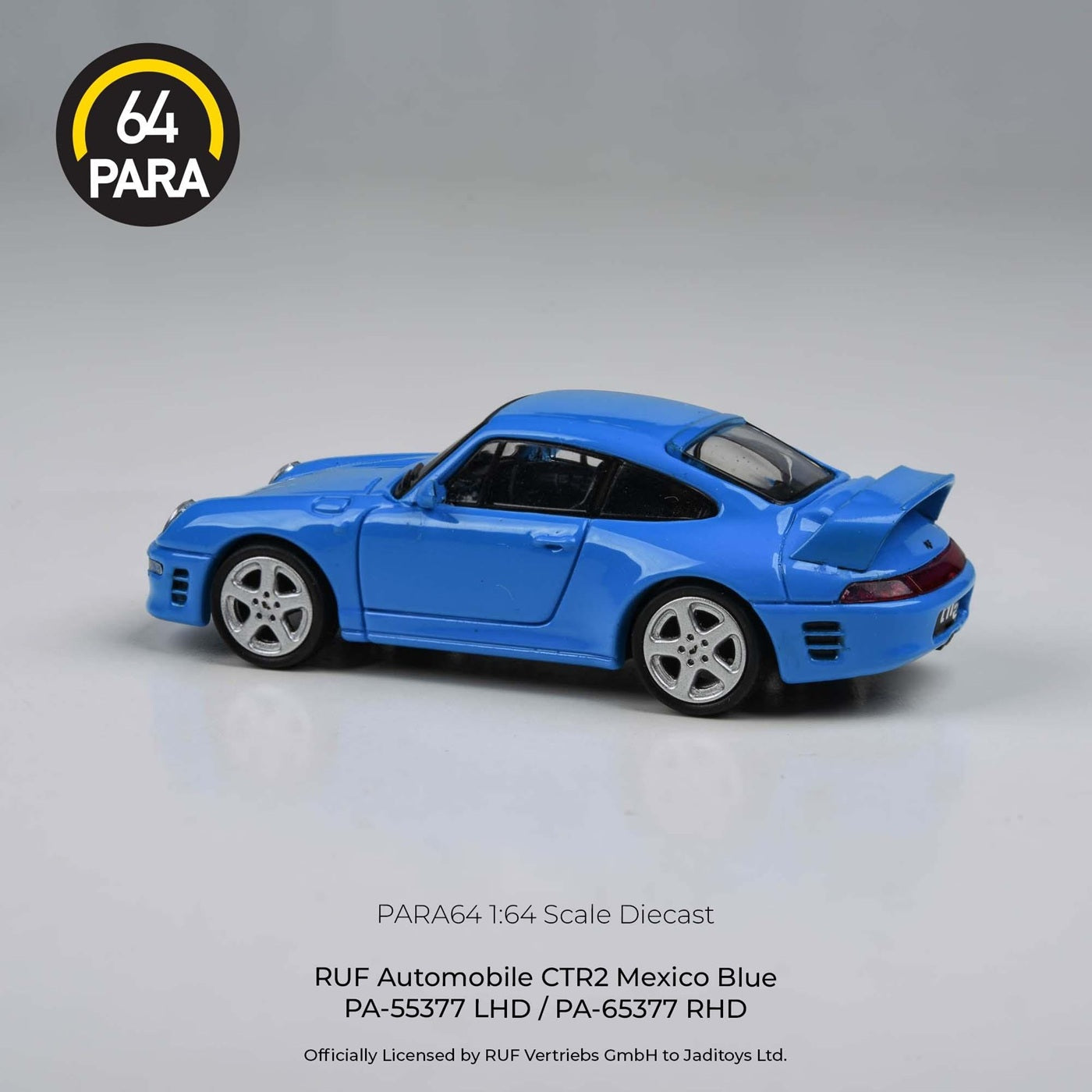 Para64 - 1995 Porsche RUF CTR2 Mexico Blue LHD - Scale 1/64