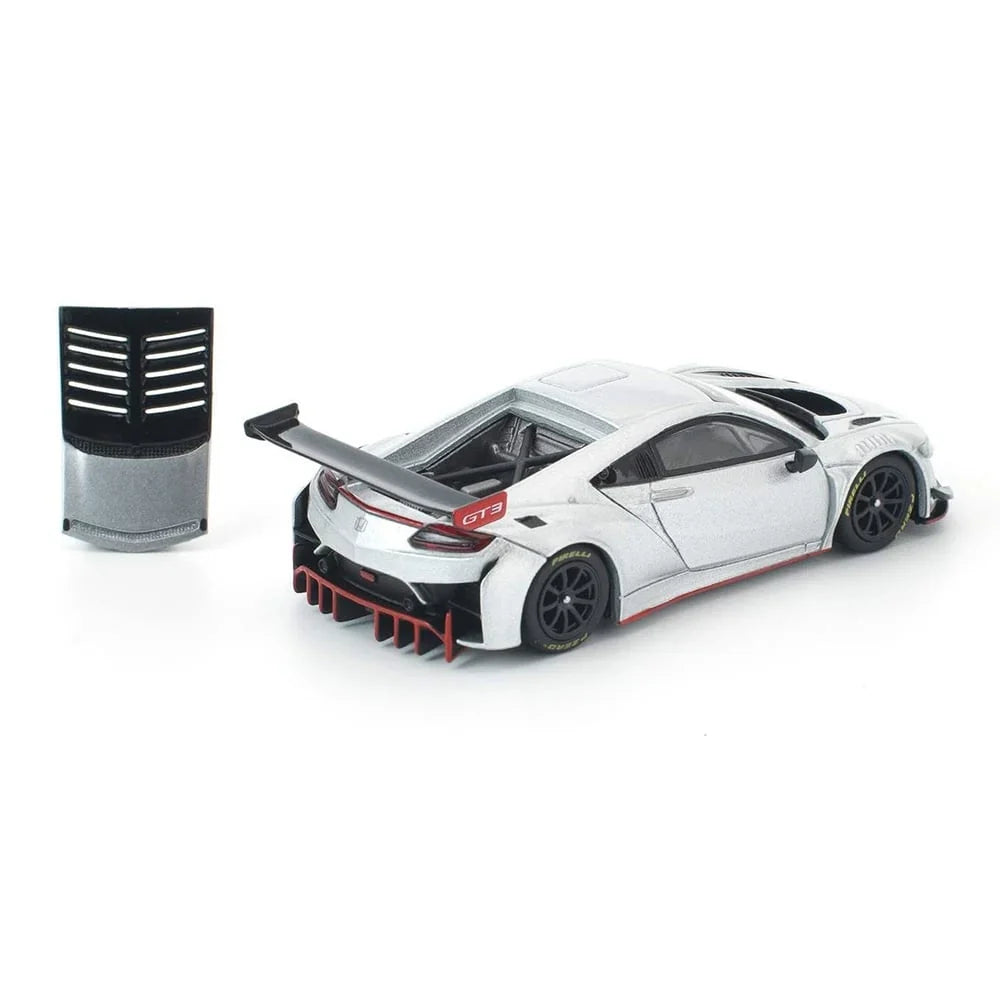 Pop Race - Honda NSX GT3 EVO22 Argent 2025 Édition Exclusive Événement Brésilien - Échelle 1/64 PR64-445