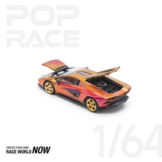 Pop Race - Lamborghini Countach LPI 800-4 Blu Hal - Échelle 1/64 PR64-175