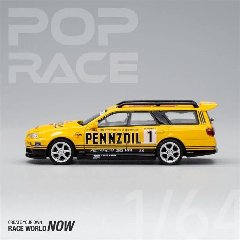 Pop Race - Nissan Stagea R34 Pennzoil - Scala 1/64 PR64-21