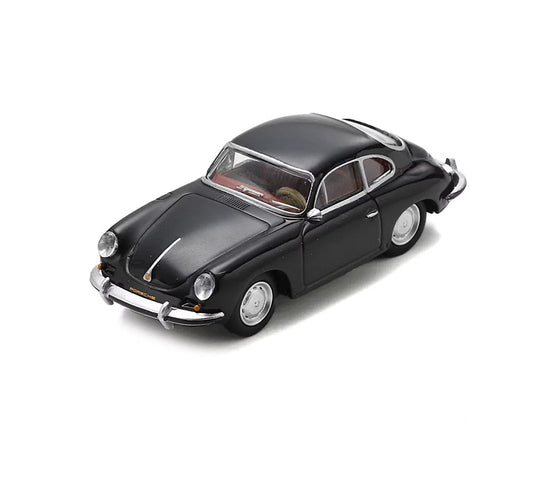 Schuco - Porsche 356 Noire avec Intérieur Rouge - Échelle 1/64