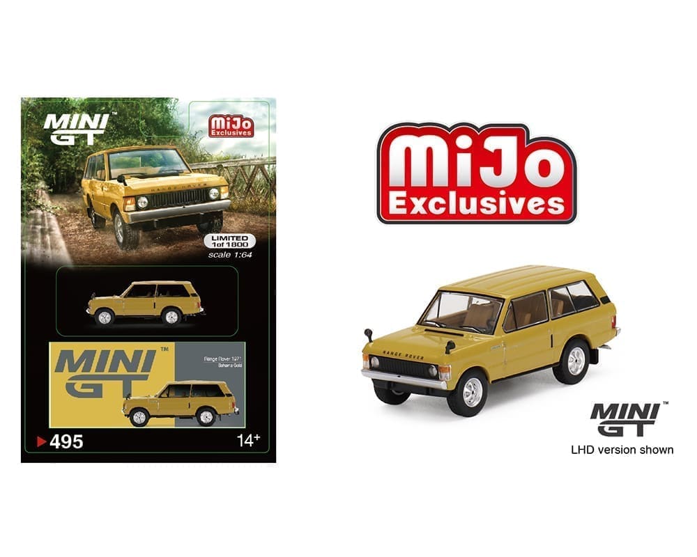 Mini GT - Range Rover 1971 Bahama Gold - MiJo Exclusives - Scale 1/64 MGT00495-MJ
