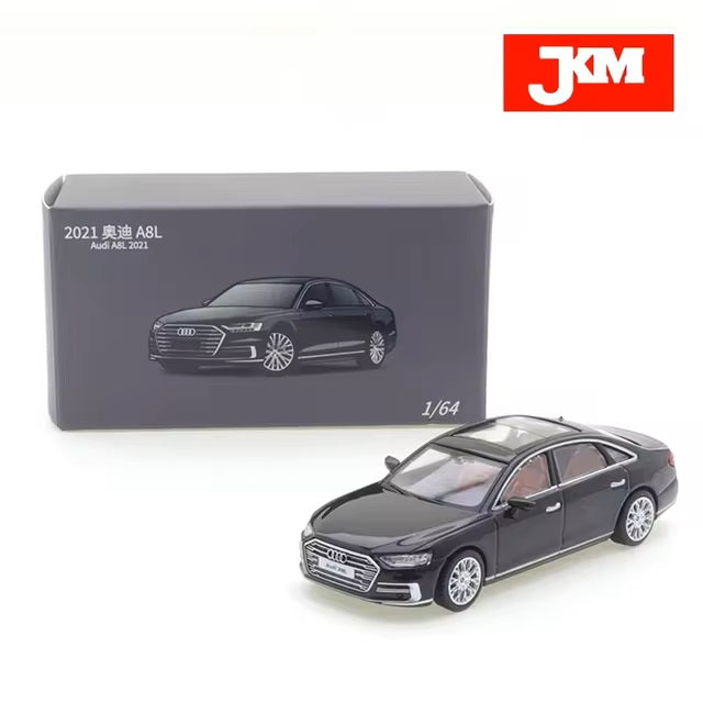 JKM Audi A8 L 2021 Noir - Échelle 1/64