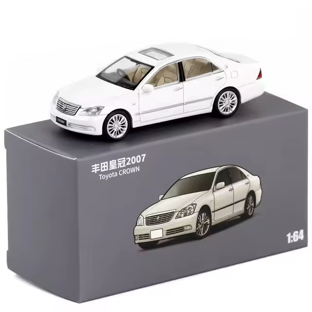 JKM Toyota Crown 2007 Blanc - Échelle 1/64