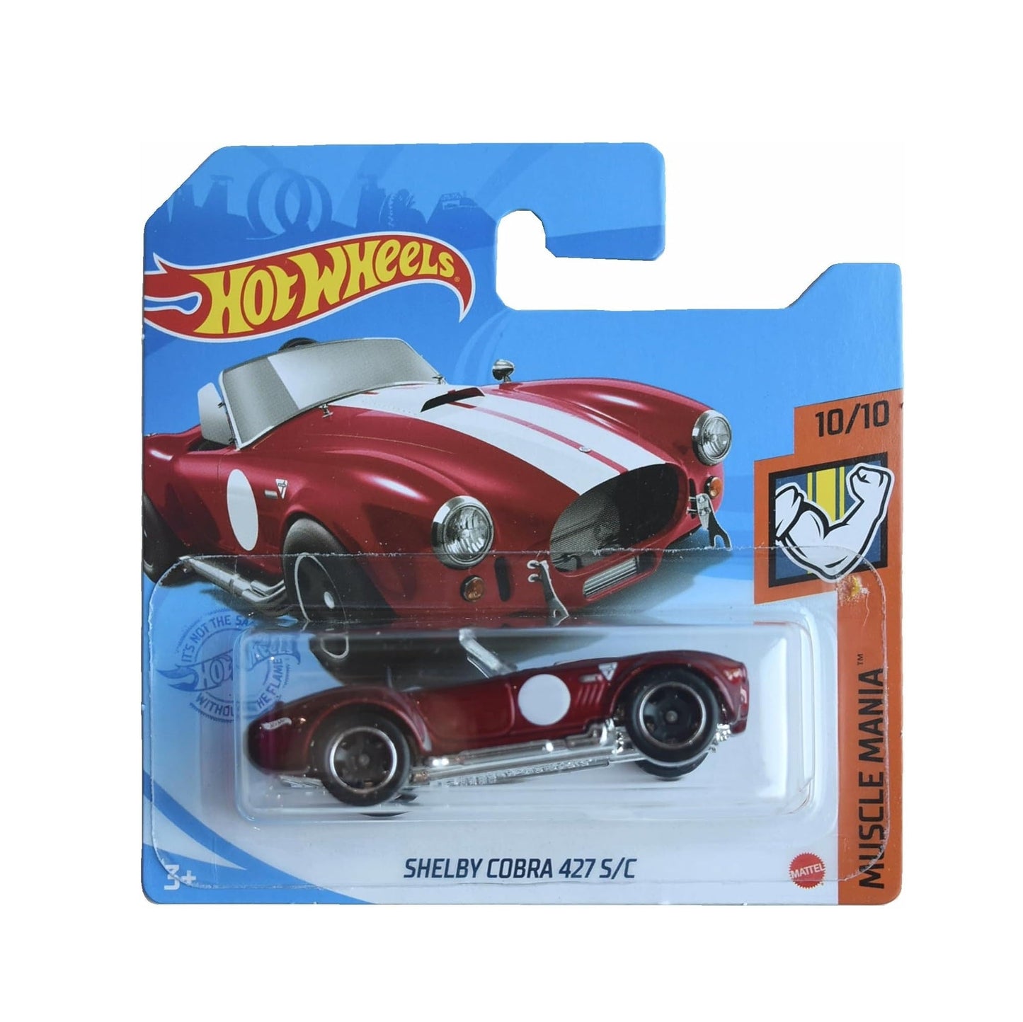 Hot Wheels - Shelby Cobra 427 S/C Rouge foncé - Échelle 1/64 environ