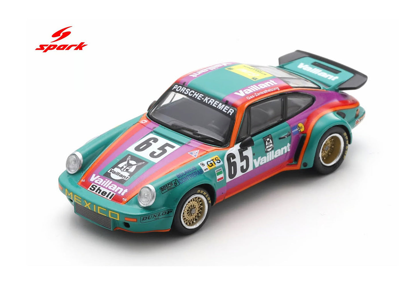 Spark Model - Porsche 911 Carrera RSR 3.0 #65 Vaillant Le Mans 24H 1975 - Échelle 1/64 64S029