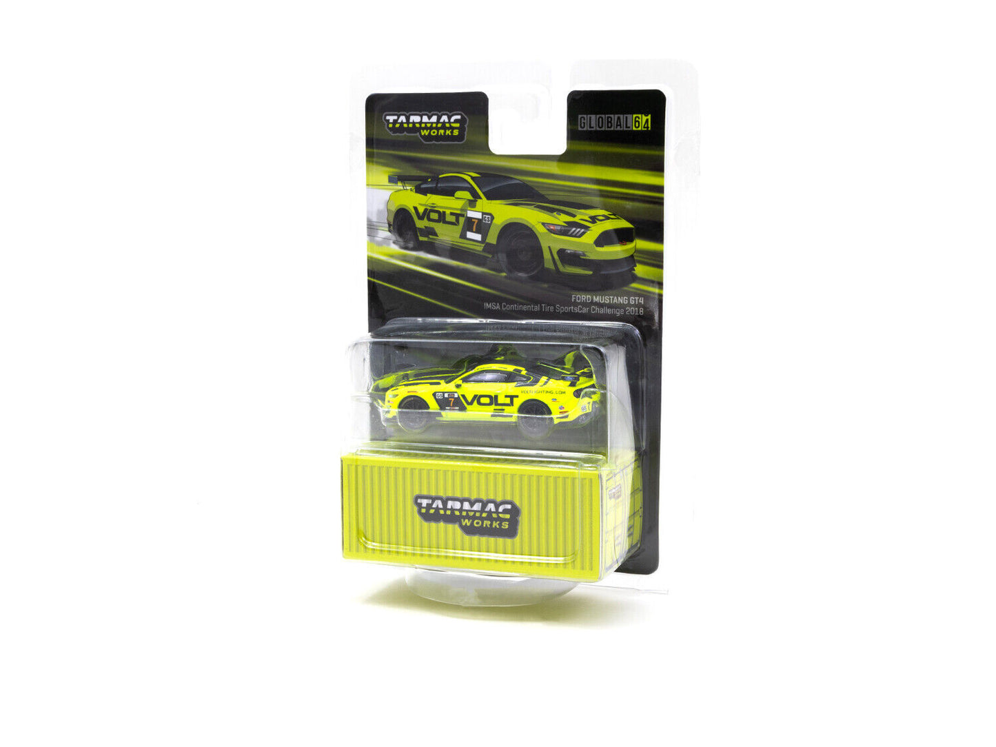 Travaux sur asphalte - Ford Mustang GT4 IMSA Continental Tire SportsCar Challenge 2018 - Global64 - Échelle 1/64 T64G-011-IMSA