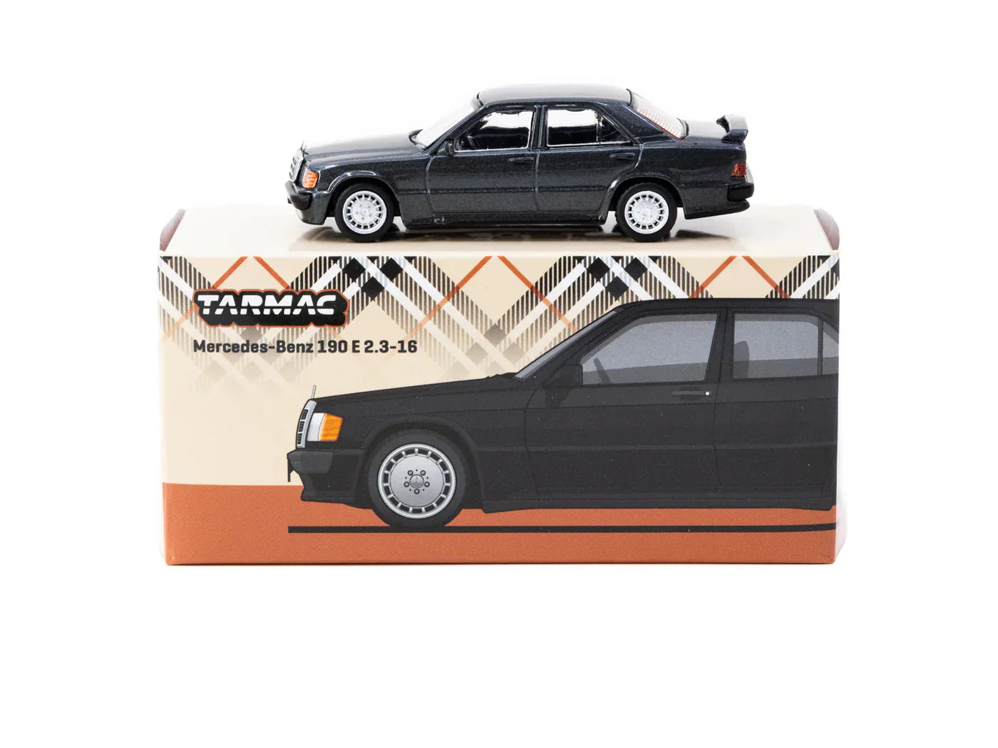Tarmac Works - Mercedes -Benz 190 E 2.3-16 Blue-Black Metallic - GLOBAL64 - 1/64 Scale T64G-047-BK