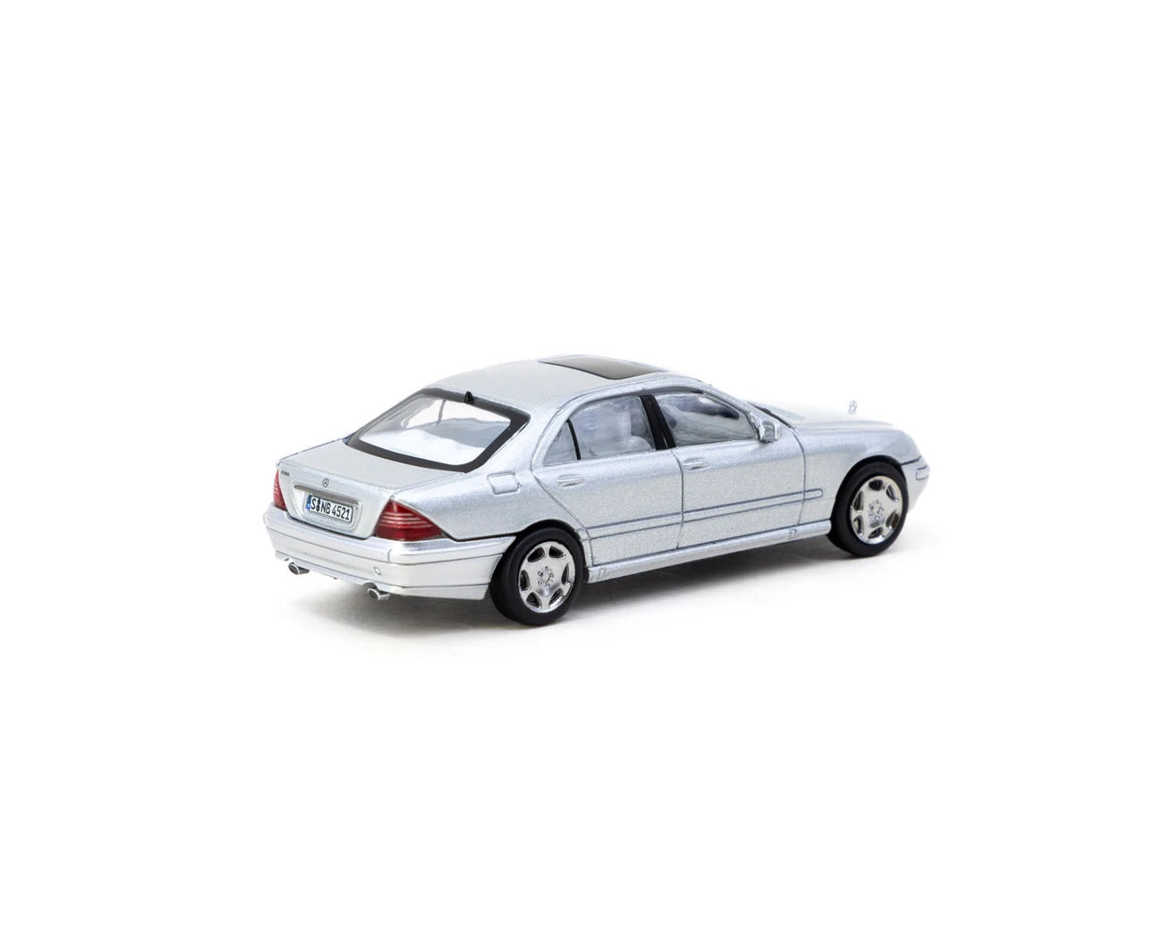 Mercedes-Benz Classe S Argent Brillant Métallisé - Tarmac Works - Échelle 1/64 T64G-072-SL