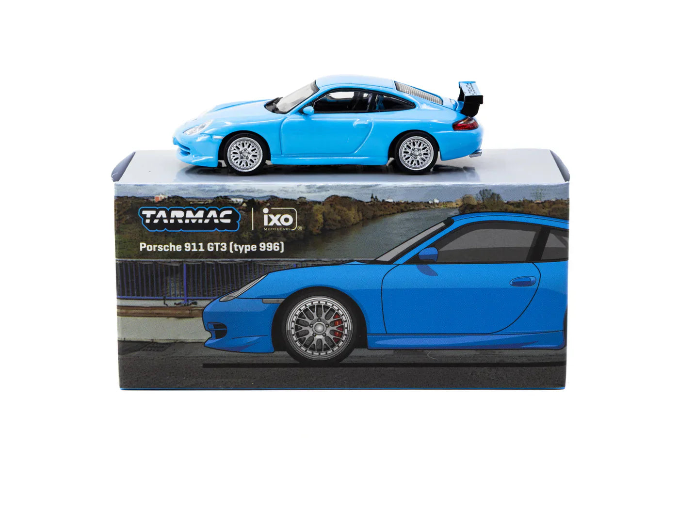 Tarmac Works - Porsche 911 Gt3 ( 996 ) Light Blue - GLOBAL64 - 1/64 Scale T64G-069-BL