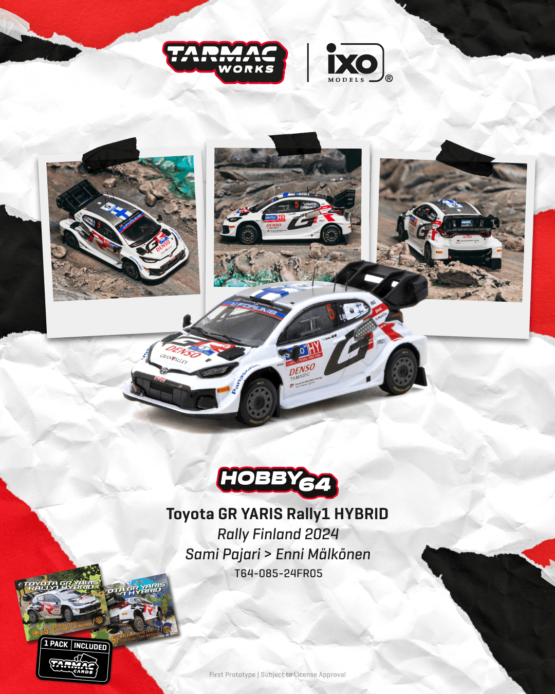 PRE-ORDER] Tarmac Works - Toyota GR YARIS Rally1 HYBRID Rally