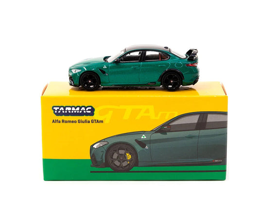 Alfa Romeo Giulia GTAm Vert métallisé - Tarmac Works - Échelle 1/64 T64G-TL031-MGR