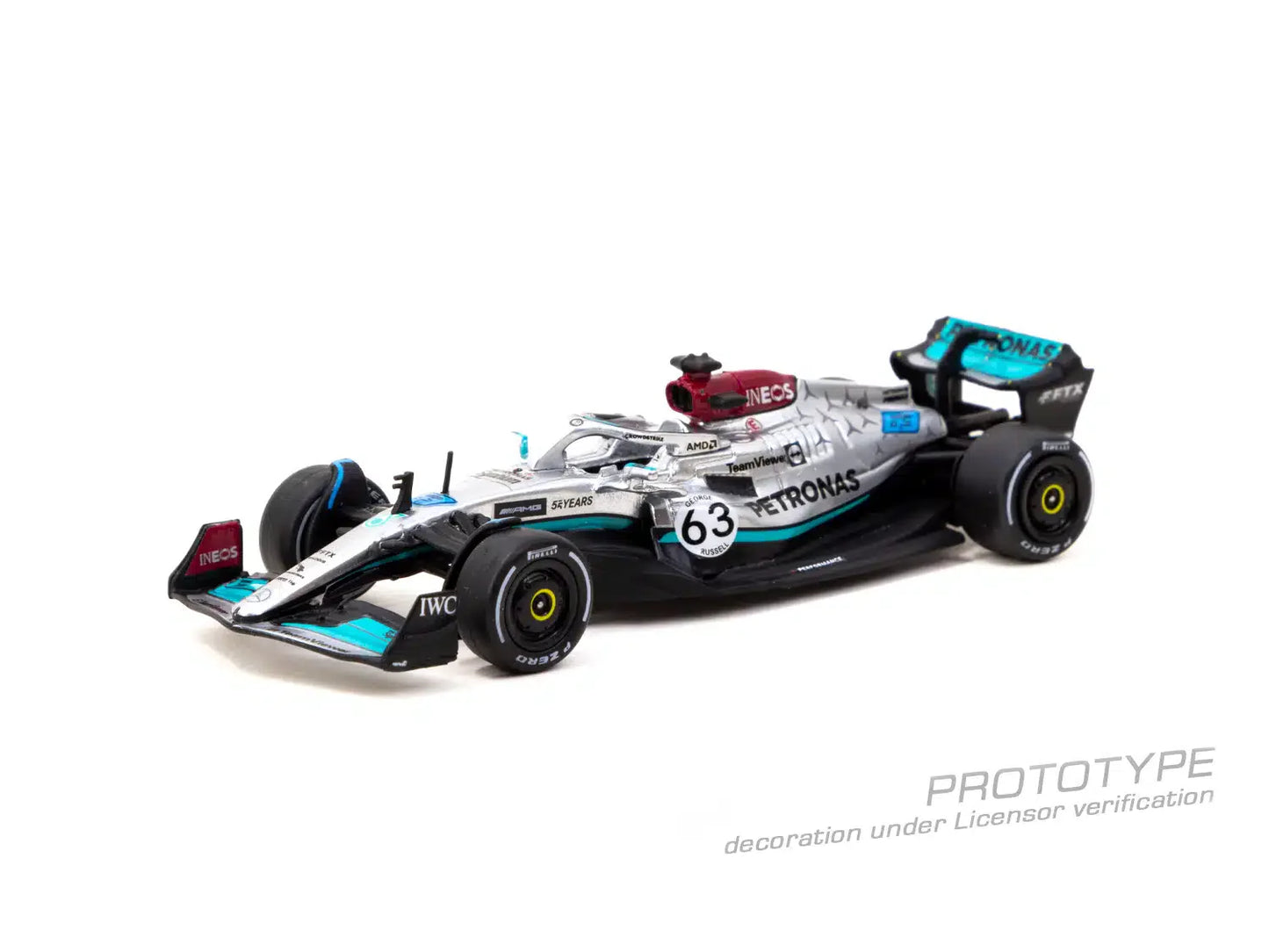 Tarmac Works - Mercedes-AMG F1 W13 E Performance Belgian Grand Prix 2022 George Russell "Global64" Series - Scale 1/64 T64G-F044-GR3