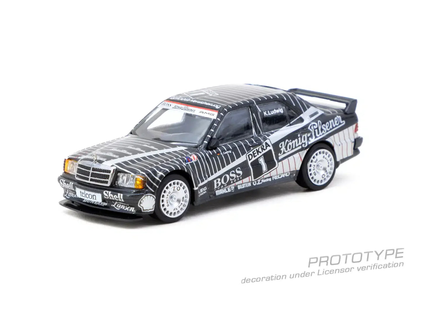 Tarmac Works - Mercedes-Benz 190 E 2.5-16 EVO 1 DTM 1989 Klaus Ludwig - GLOBAL64 - Scale 1/64 T64G-057-89DTM01