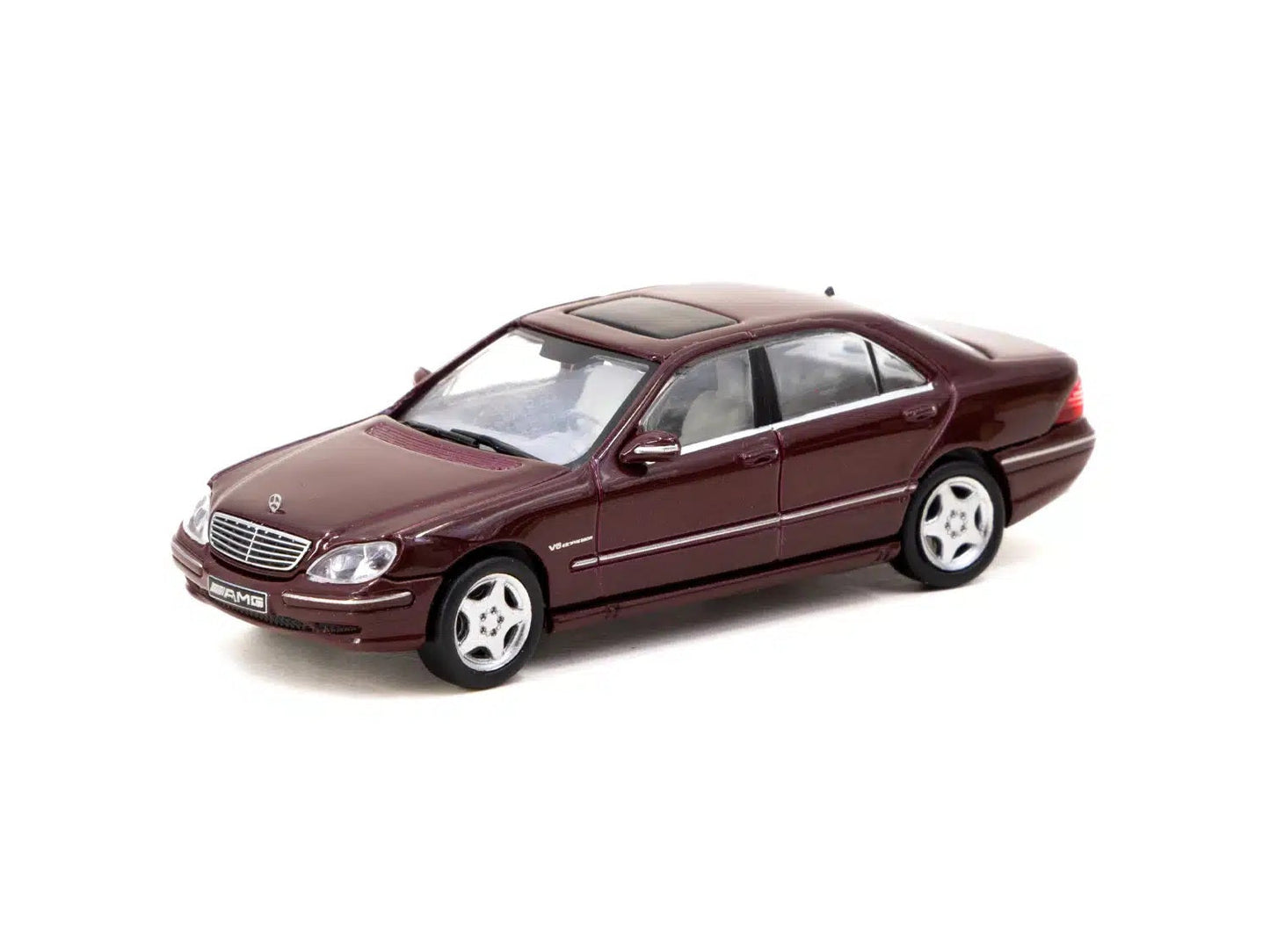 Tarmac Works - Mercedes-Benz S 55 AMG Bordeaux Rouge Métallisé - GLOBAL64 - Échelle 1/64 T64G-072-BO