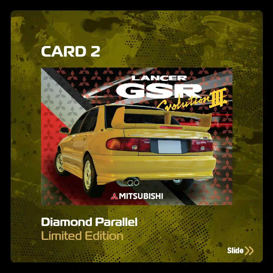 Tarmac Works - Mitsubishi Lancer GSR Evolution III Yellow - GLOBAL64 - Scale 1/64 T64G-050-YL