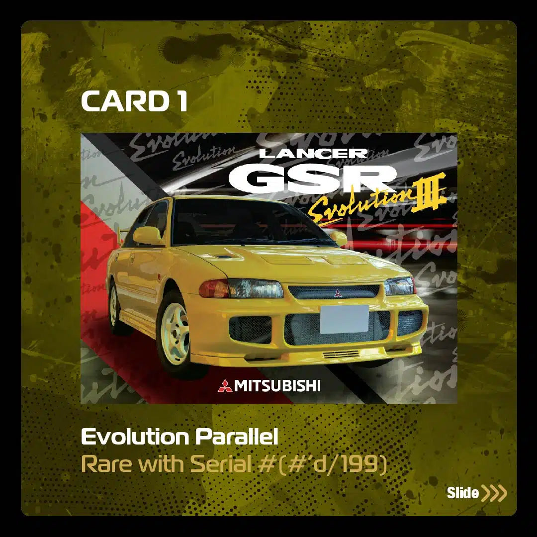 Tarmac Works - Mitsubishi Lancer GSR Evolution III Yellow - GLOBAL64 - Scale 1/64 T64G-050-YL