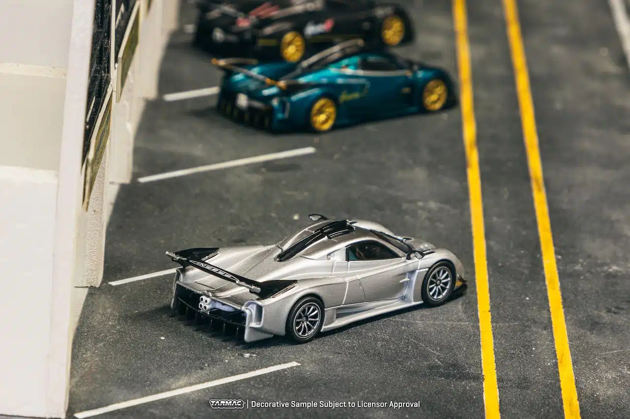 Tarmac Works - Pagani Huayra R Satin Silver - GLOBAL64 - Scale 1/64 T64G-TL035-SL