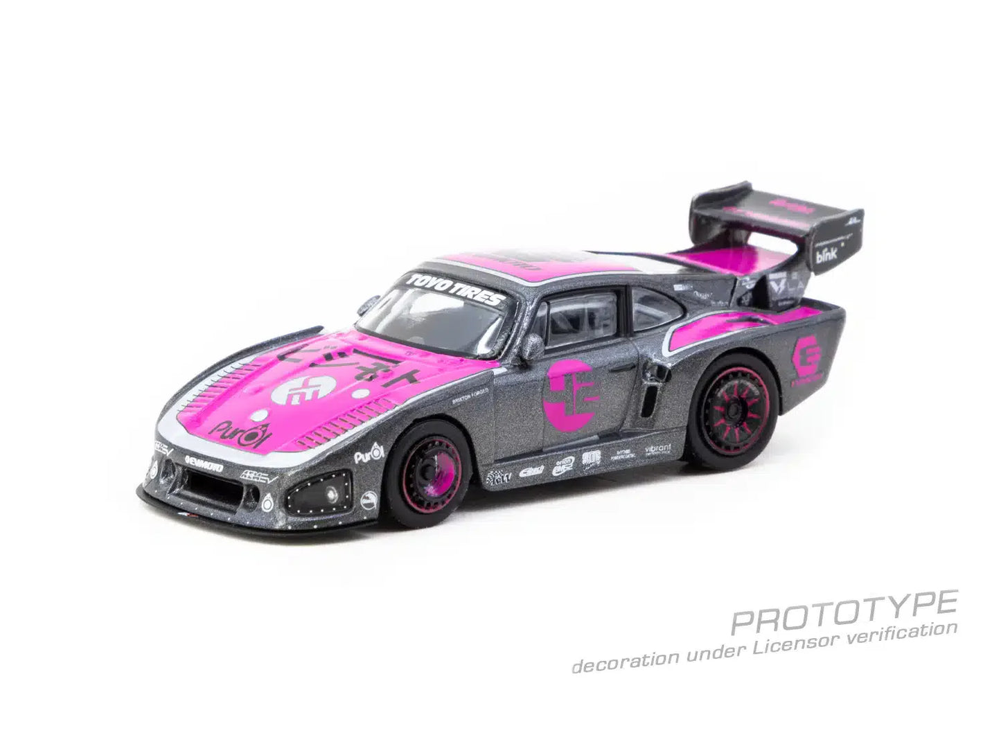 Tarmac Works - Bisimoto Porsche 935 K3V Model Car + Trading Cards Combo Set - HOBBY64 - Scale 1/64 T64-079-K3V