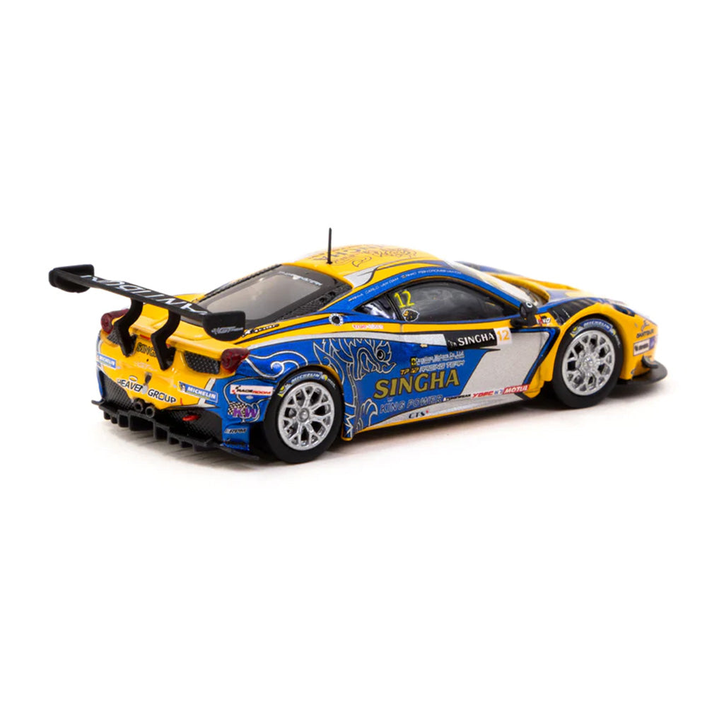 Tarmac Works - Ferrari 458 Italia GT3 GT Asia 2016 C. Van Dam / P. Bhirombhakdi - HOBBY64 - Scale 1/64 T64-074-16GTA12