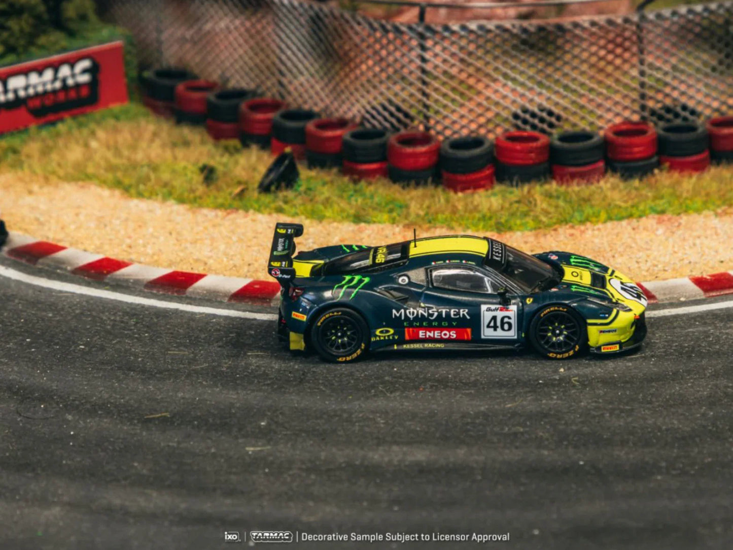 Tarmac Works - Ferrari 488 GT3 #46 Gulf 12 Hours 2019 - HOBBY64 - Scale 1/64 T64-072-19GUF46