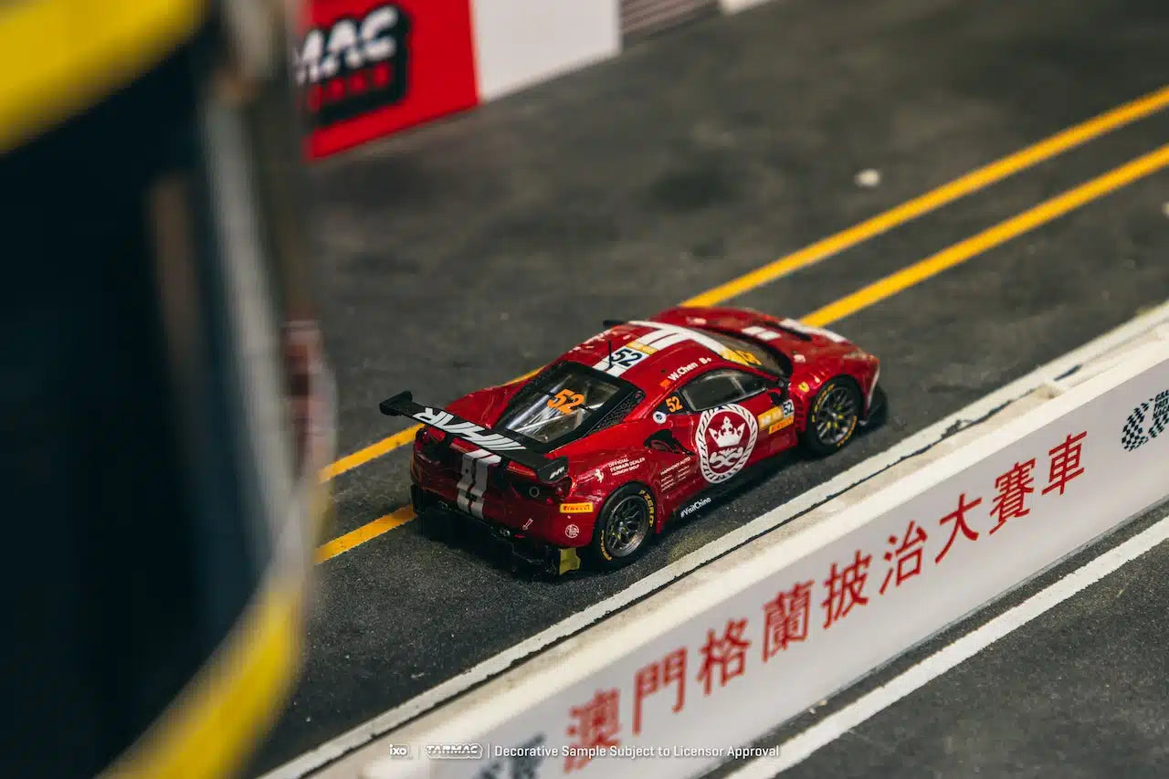 Tarmac Works - Ferrari 488 GT3 Macau GT Cup – FIA GT World Cup 2023 Harmony Racing Chen Weian - HOBBY64 - Échelle 1/64 T64-072-23MGP52