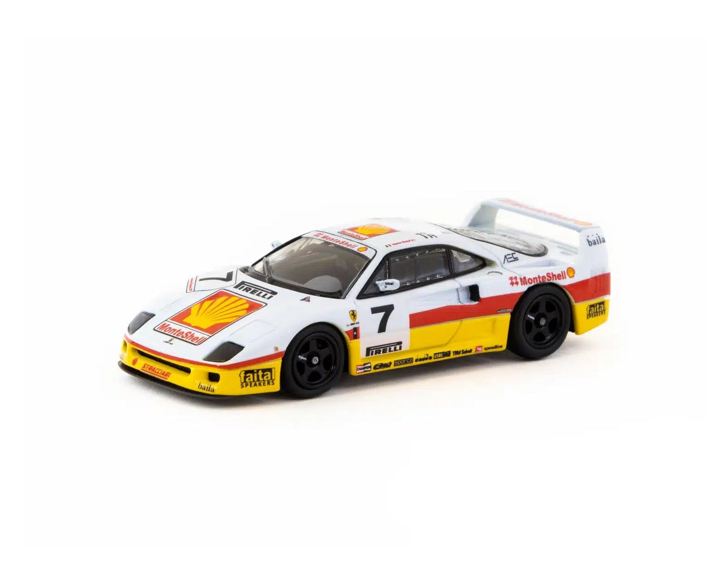 Tarmac Works - Ferrari F40 GT Championnat d'Italie GT 1993 Marco Brand - HOBBY64 - Échelle 1/64 T64-076-931GT07