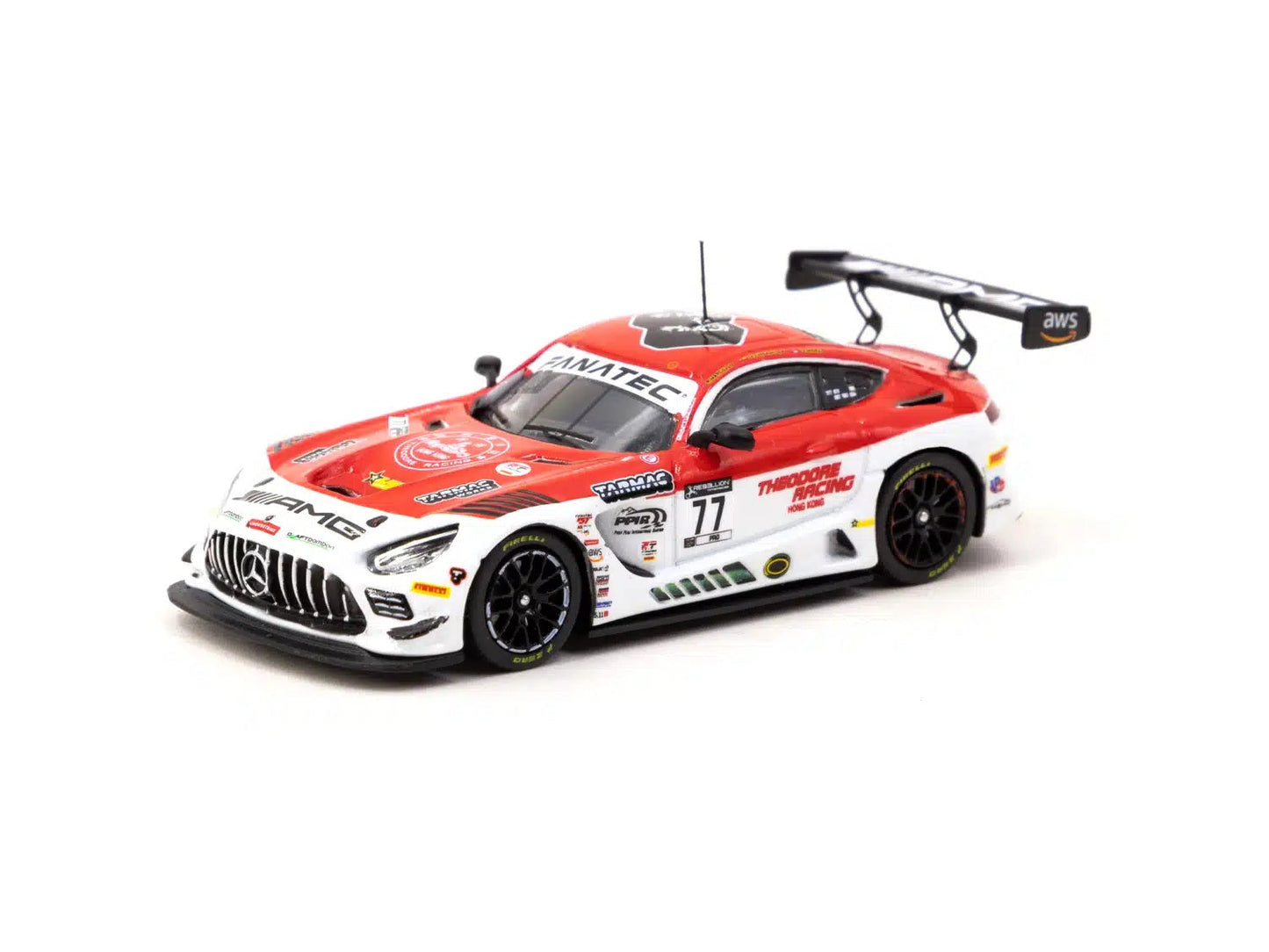 Tarmac Works - Mercedes-AMG GT3 Indianapolis 8 Hour 2022 Winner Craft-Bamboo Racing - HOBBY64 - Scale 1/64 T64-062-22IND77