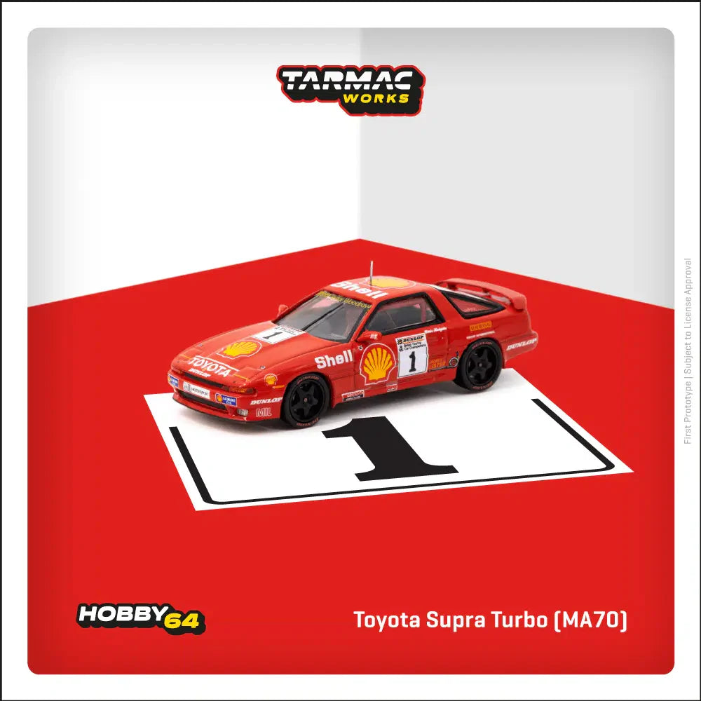Tarmac Works - Toyota Supra Turbo (MA70) BTCC 1988 Chris Hodgetts - HOBBY64 - Scale 1/64 T64-064-88BTC01