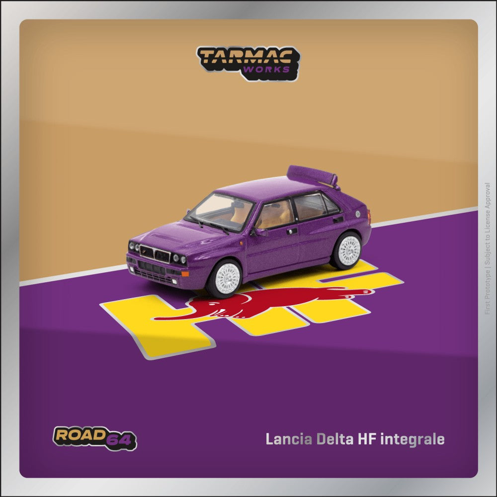 Tarmac Works - Lancia Delta HF Integrale Purple - 1/64 Scale T64R-TL049-VI