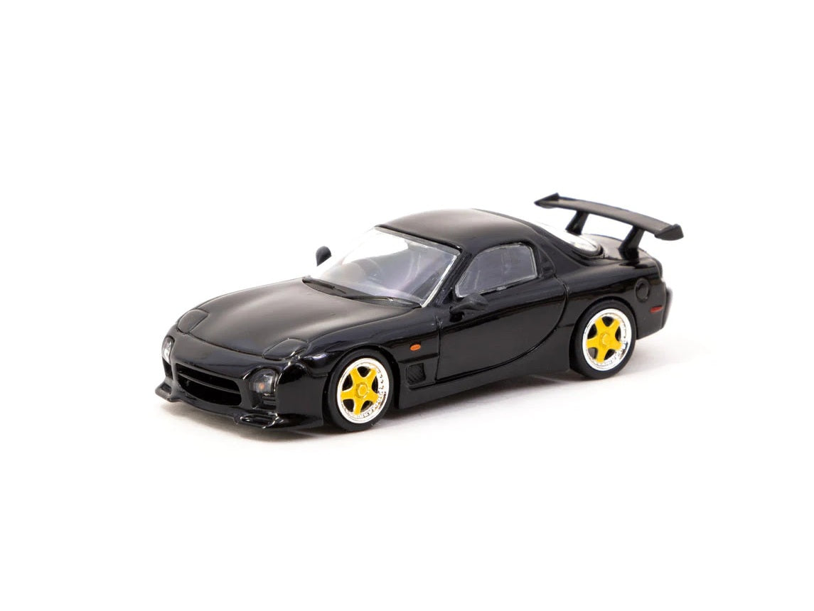 Tarmac Works - Mazda RX-7 FD3S Mazdaspeed A-Spec Noir Brillant Série « Global64 » - Échelle 1/64 T64G-012-BK