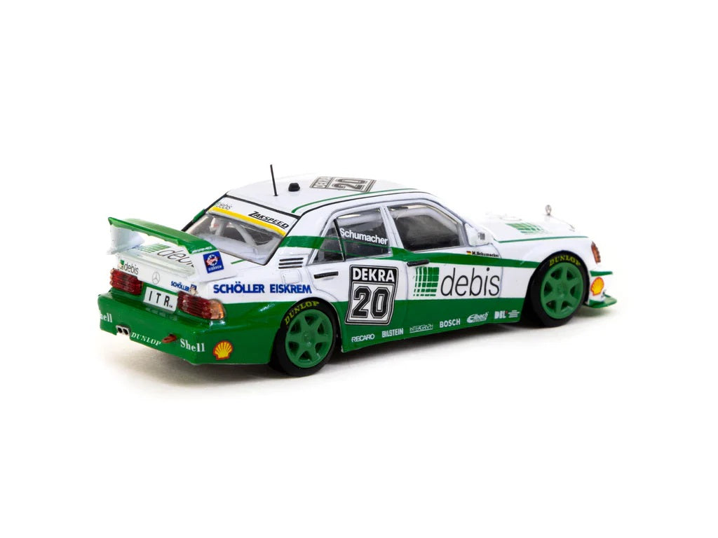 Travaux sur asphalte - Mercedes-Benz 190 E 2.5-16 Evolution II DTM 1991 Michael Schumacher - HOBBY64 - Échelle 1/64 T64-024-91DTM20